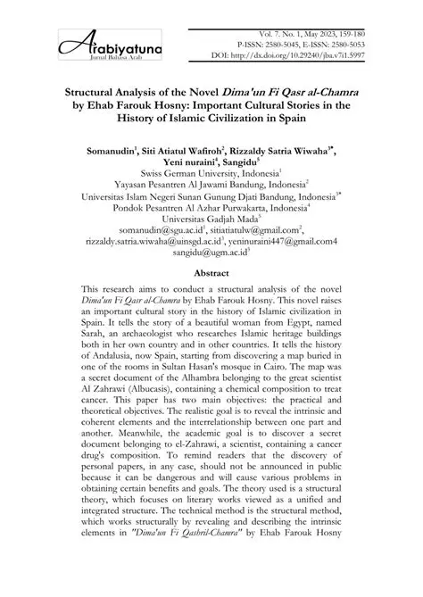 Structural Analysis of the Novel