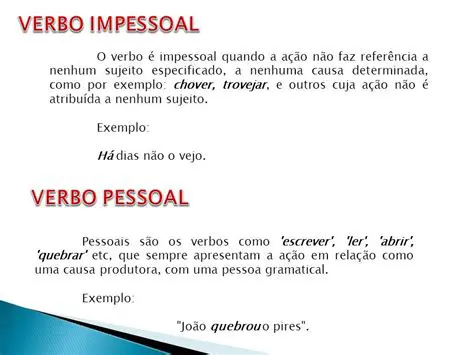 Substantivos Pessoais e Impessoais