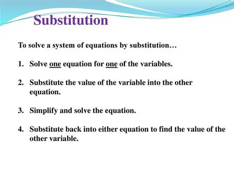 Substitute the value back into the equation