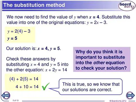 Substituting into the Second Equation