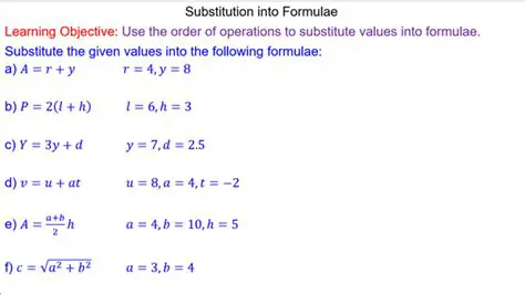 Substituting the Known Values