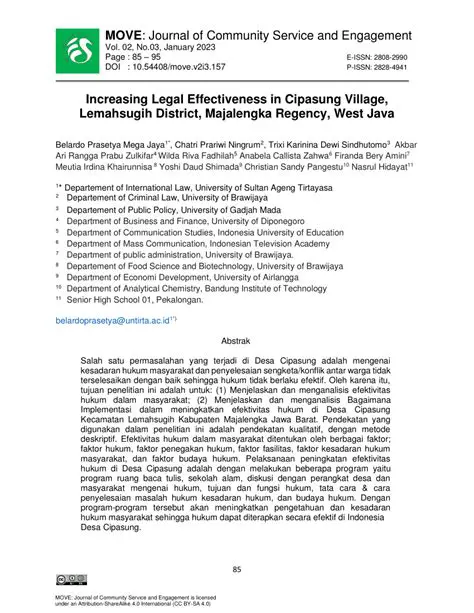 Suggestions for Increasing Legal Awareness