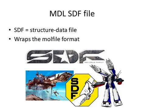 Support for MDL SDF Format