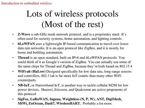 Support for MiWi Protocols