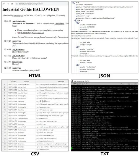 Support for Multiple Output Formats