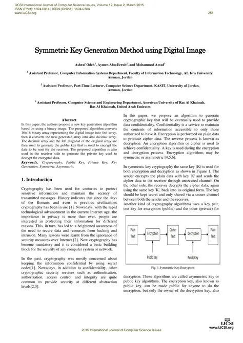 Symmetrical Key Generation