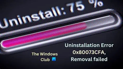 Symptoms of a Failed Uninstallation