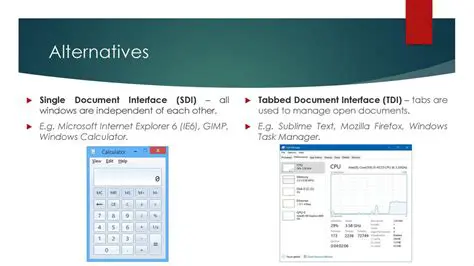 Tabbed Multiple Document Interface