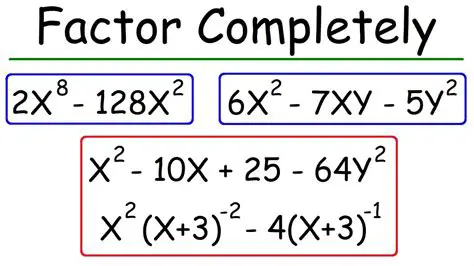 Techniques for Factoring Completely