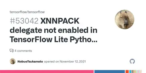 TensorFlow Lite XNNPACK delegate
