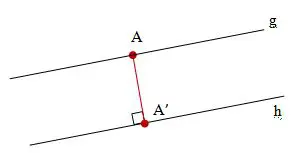 Tentukan Jarak Antara Titik Asli dan Garis Refleksi