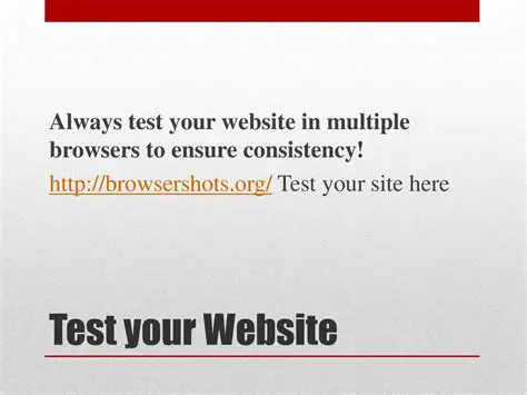 Test your website in multiple browsers