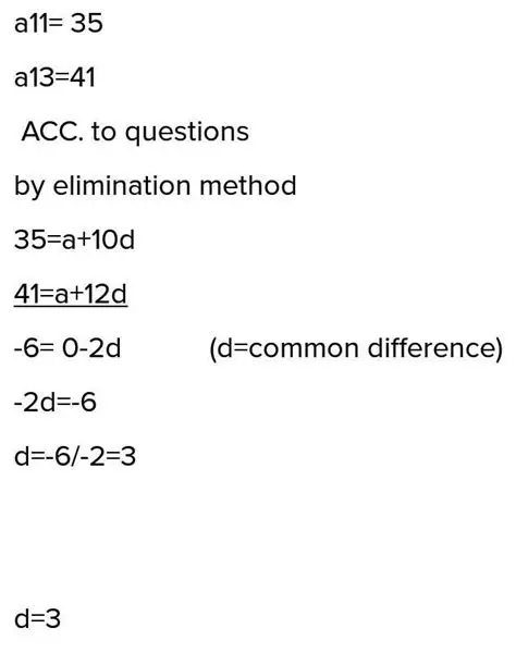 The 11th and 13th Terms of an AP