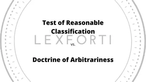 The Arbitrariness of the Test