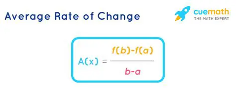 The Average Rate of Change Formula