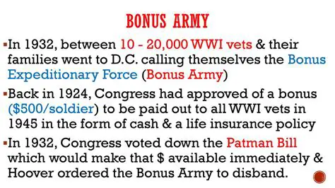The Background of the Bonus Army