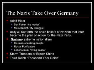 The Basic Beliefs of Nazism