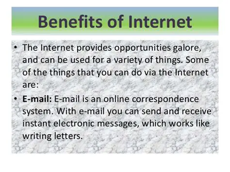 The Benefits of Internet Time