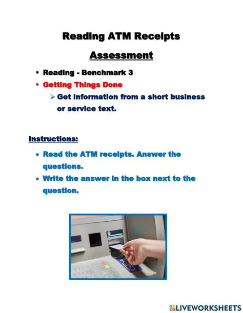The Benefits of Preserving ATM Receipts
