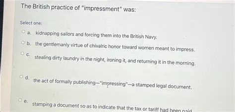The British Practice of Impressment
