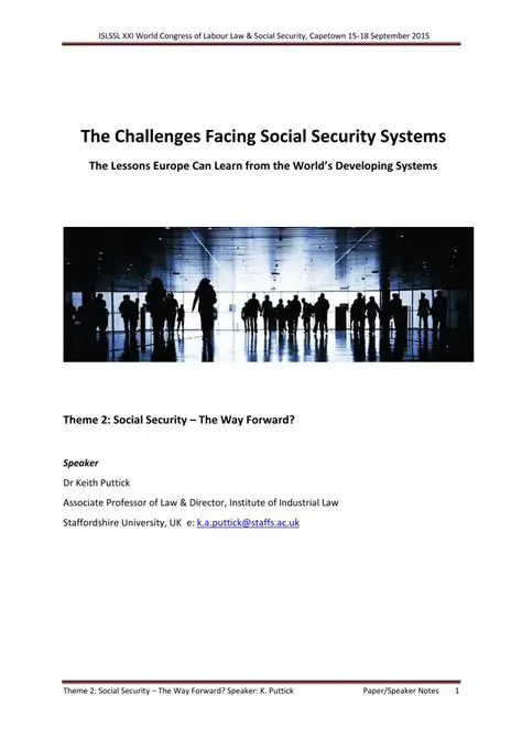 The Challenges Facing Social Security