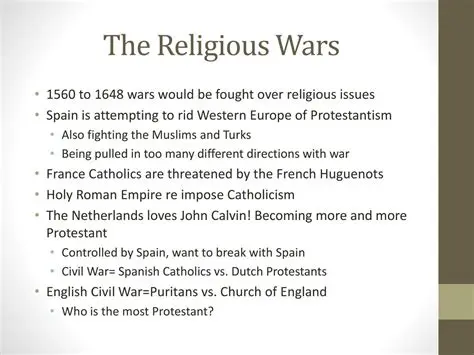 The Complexities of the Religious Wars Following the Reformation