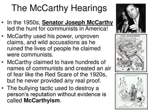 The Connection to the McCarthy Hearings