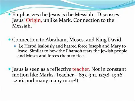 The Connection to the Messiah