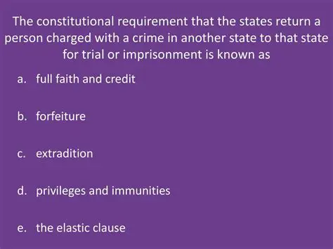 The Constitutional Requirement