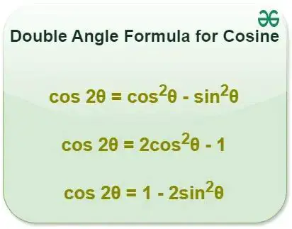 The Cosine of a Double Angle