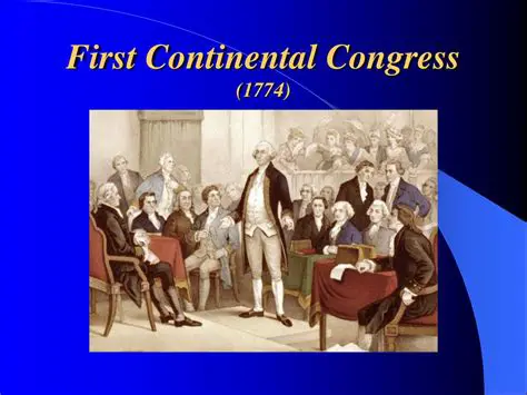 The Creation of the First Continental Congress