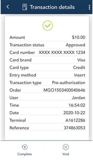 The Current State of the Transaction Details Screen