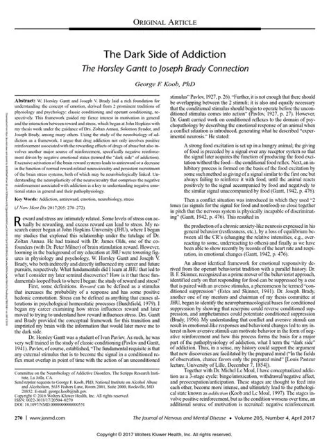 The Dark Side of Addiction