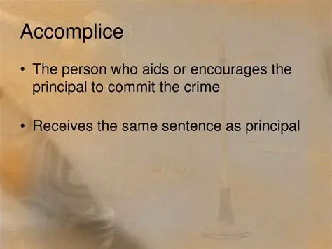 The Definition of Accomplice and Perpetrator
