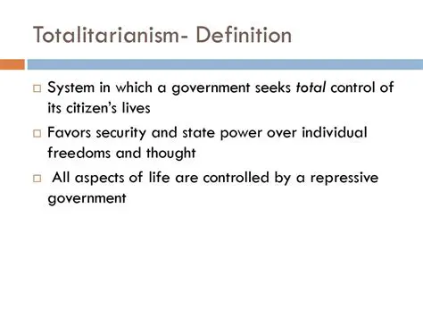 The Definition of Totalitarianism