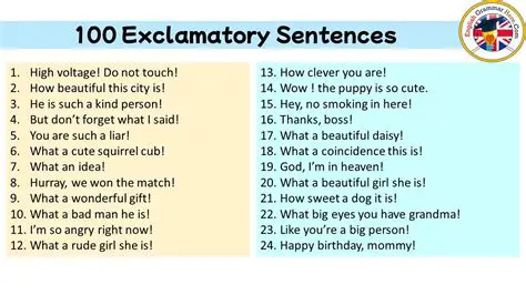 The Difference in the Formation of Exclamative Sentences