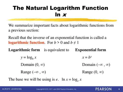The Domain of the Natural Logarithm Function