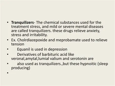 The Drowsy Effects of Tranquilizers