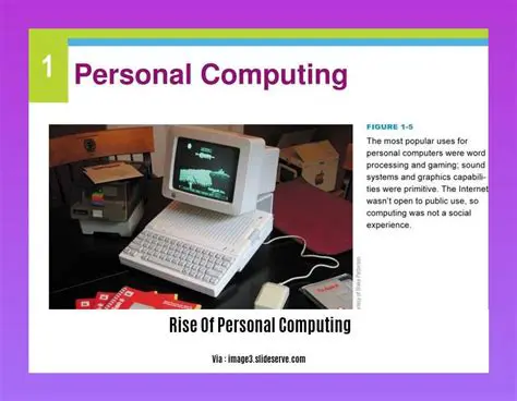 The Early Days of Personal Computing