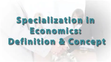 The Economics of Specialization