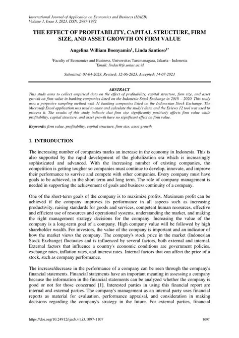 The Effect of Profitability on Capital Structure