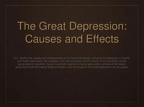 The effects of the Great Depression