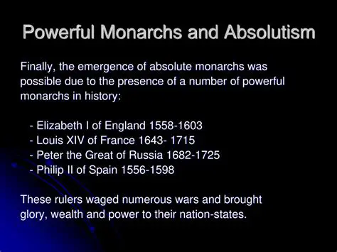 The Emergence of Absolute Monarchs