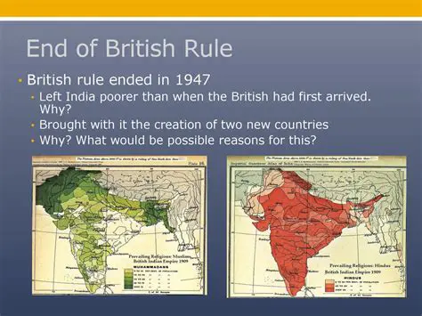 The End of British Rule and the Birth of a New Nation