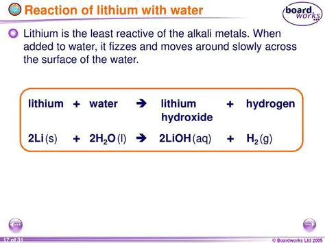 The Equation of Lithium Reacting with Nitrogen