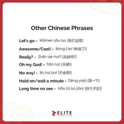 The Equivalent Chinese Phrase