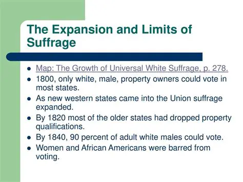 The Expansion of White Male Suffrage