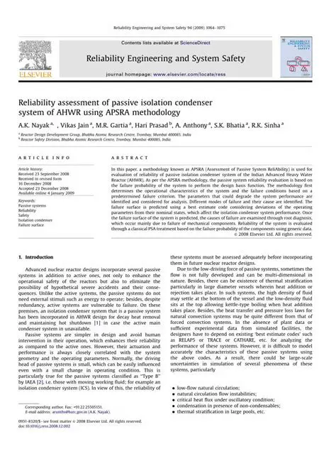 The Failure of the Isolation Condenser