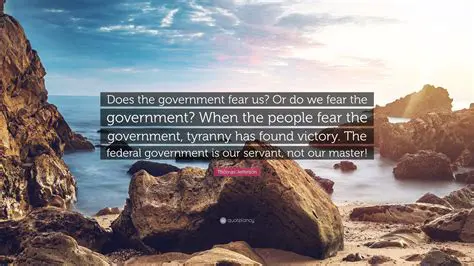 The Fear of a Strong National Government