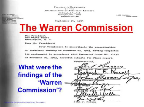 The Findings of the Warren Commission